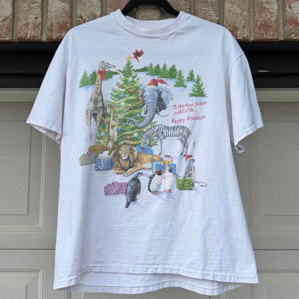 VINTAGE "ZOO HOLIDAY" SINGLE STITCH TEE